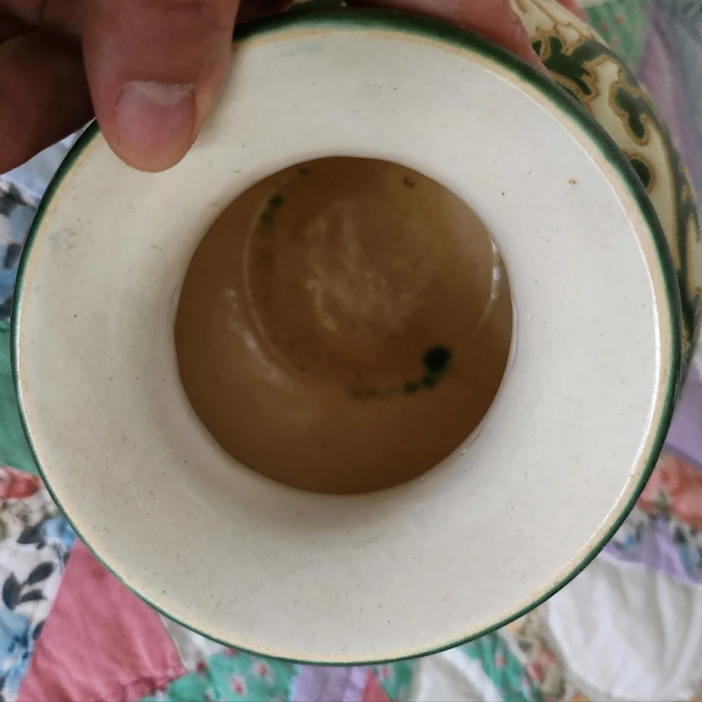 Vintage Glazed Ceramic Vase 7